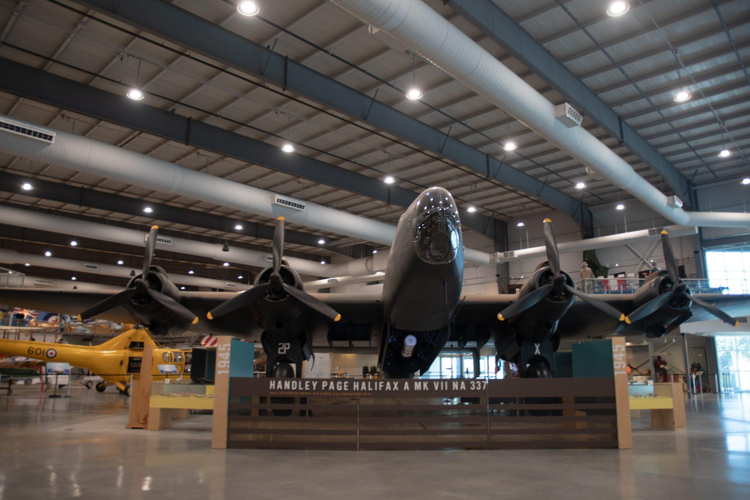 a museum filled with lots of different types of planes.