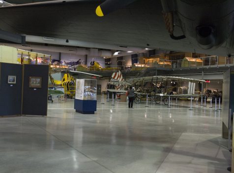 a museum filled with lots of old planes.