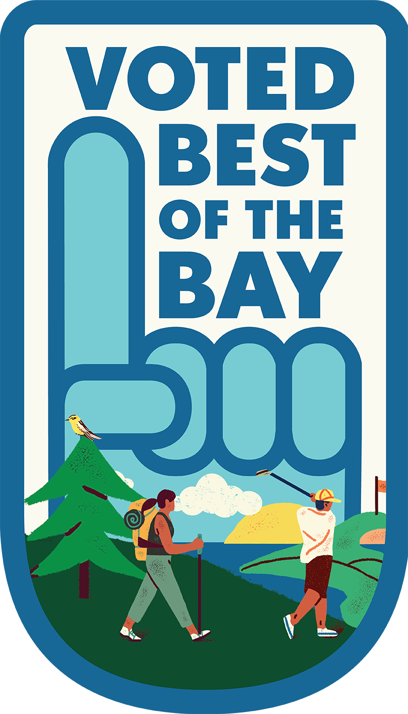 Voted best of the bay logo.