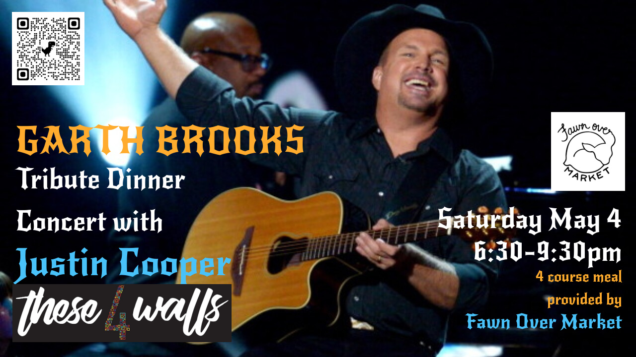event poster titled "Garth Brooks Tribute Dinner"