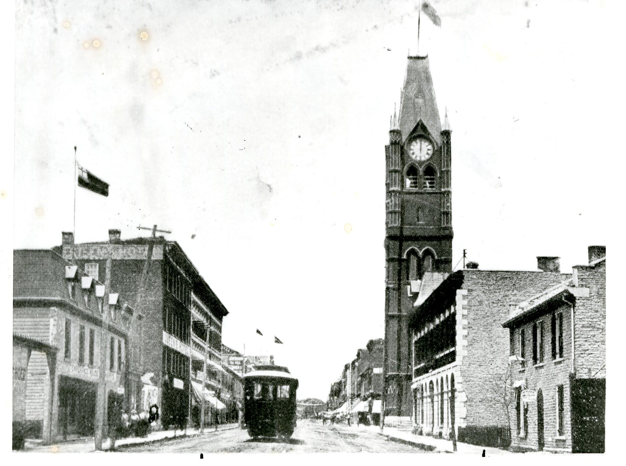 historic photo of downtown Belleville.