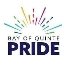 text based poster that reads "Bay of Quinte Pride"