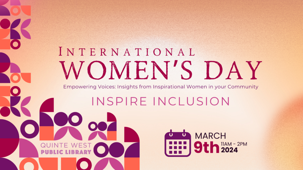 International Women's Day Event: QWPL - Bay of Quinte Region