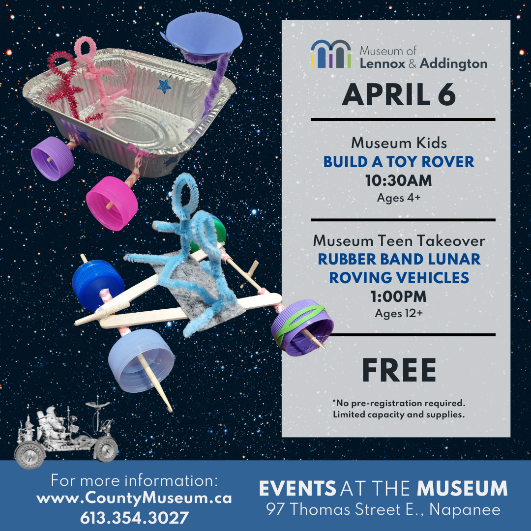 event poster showing DIY Rovers built from house hold materials
