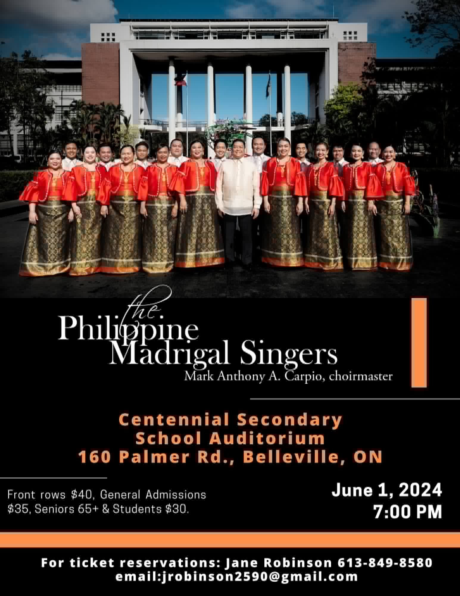 Poster with photos os singers and event title.