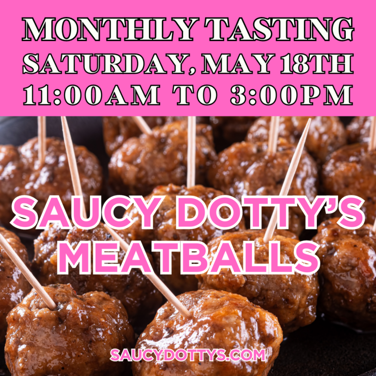 image of meatballs with event info.