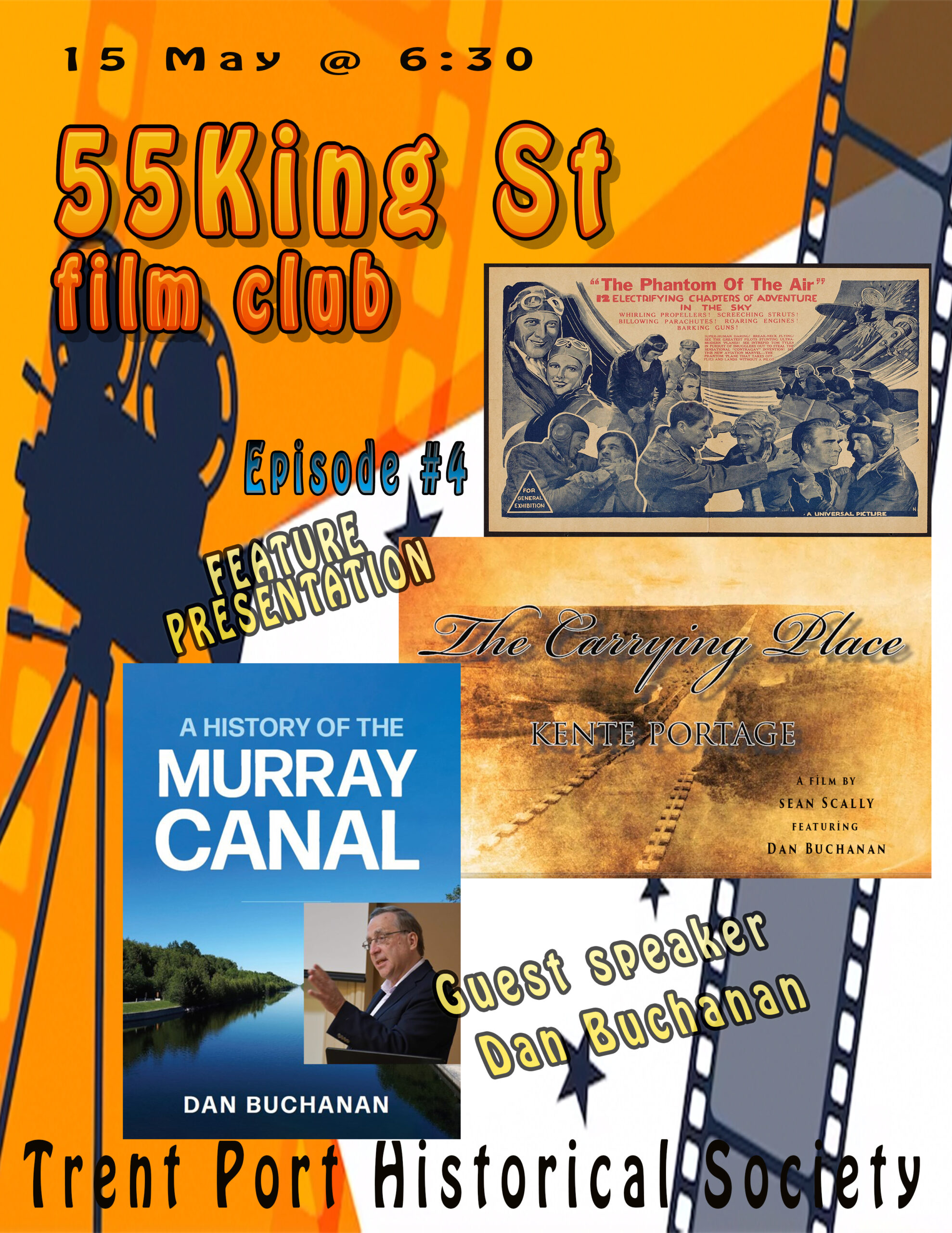 Poster for event with details and photo of book cover titled "Murray Canal"