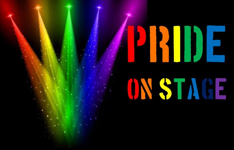 Poster titled "Pride on Stage"