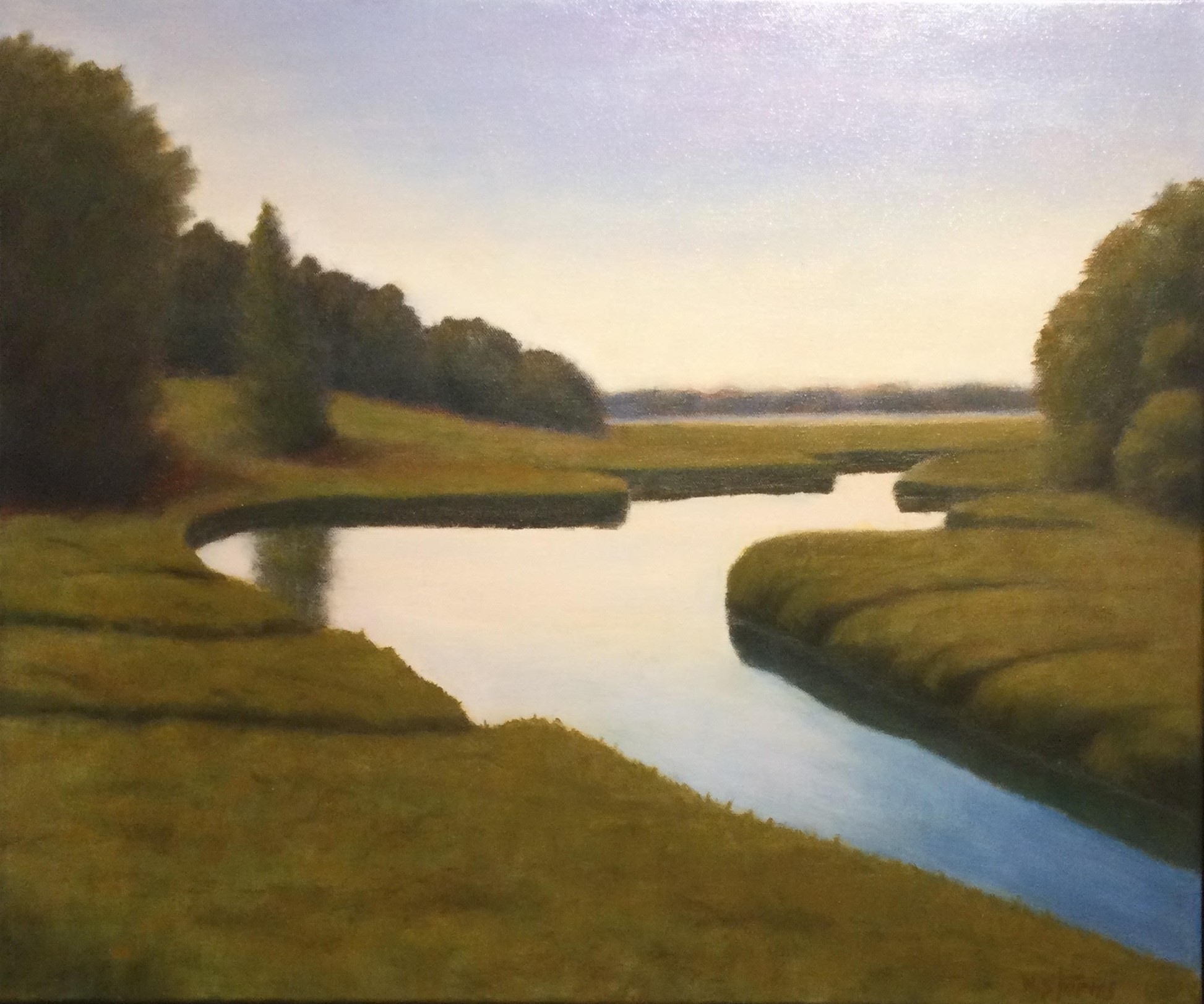 Photo of a marshland painting