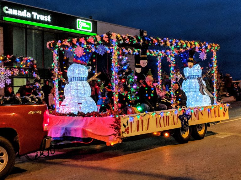 Picture of a float at the Frankford Santa Clause Parade.