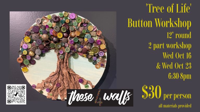 Photo for event with details and photo of a tree of life craft.