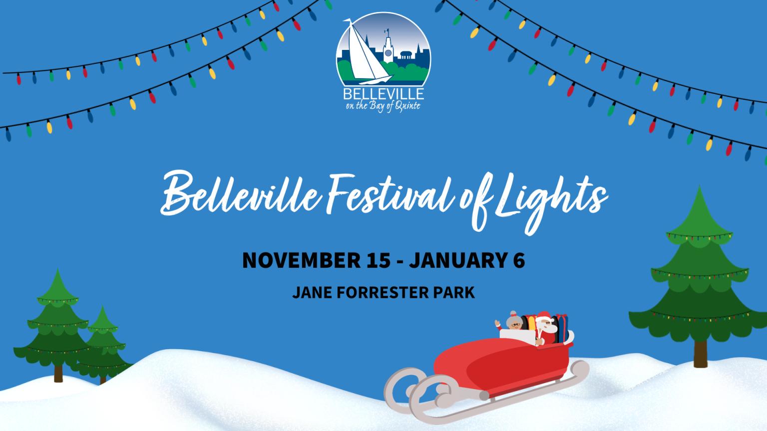 Belleville Festival of Lights Bay of Quinte Region