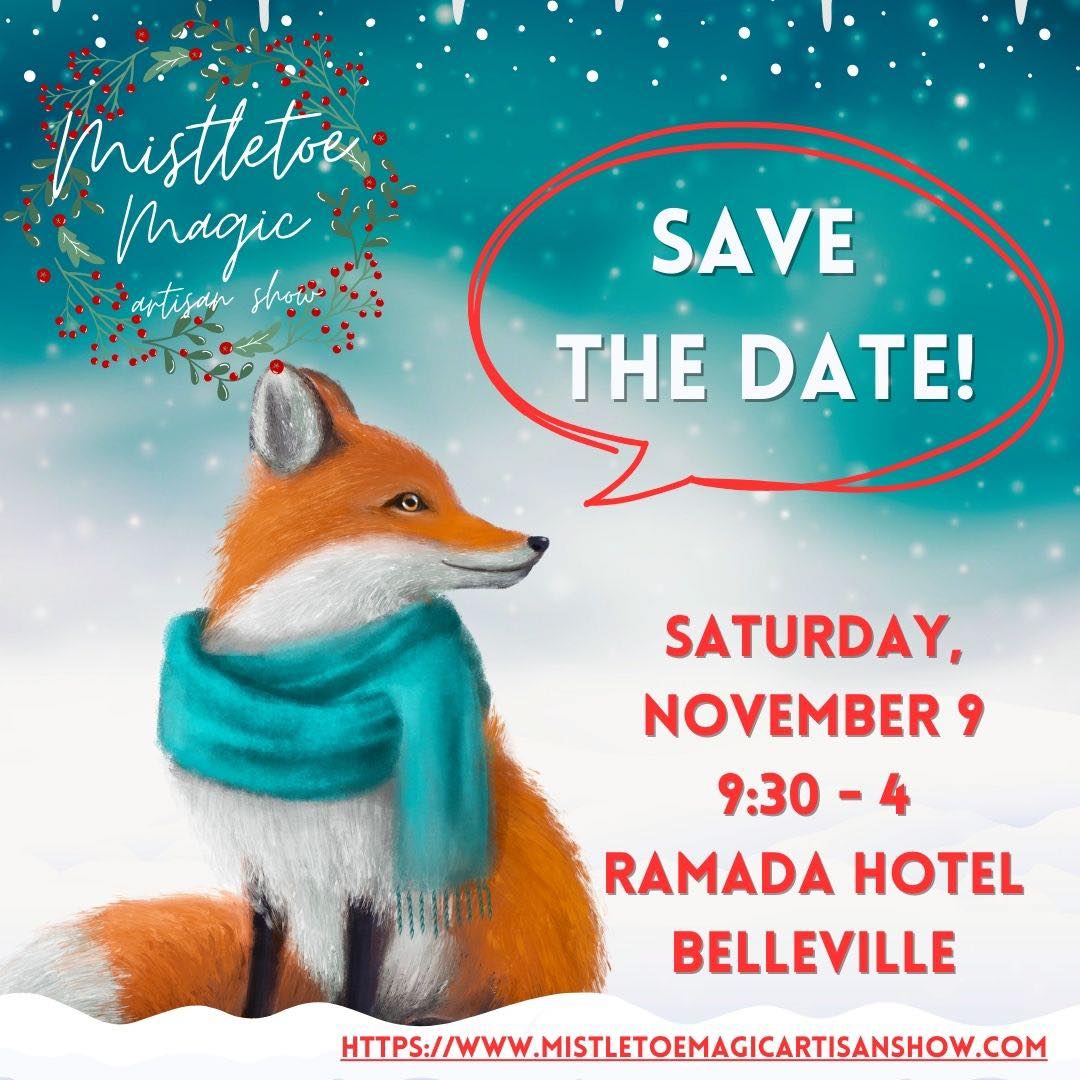 Poster for event with fox in a winter scene and event details.