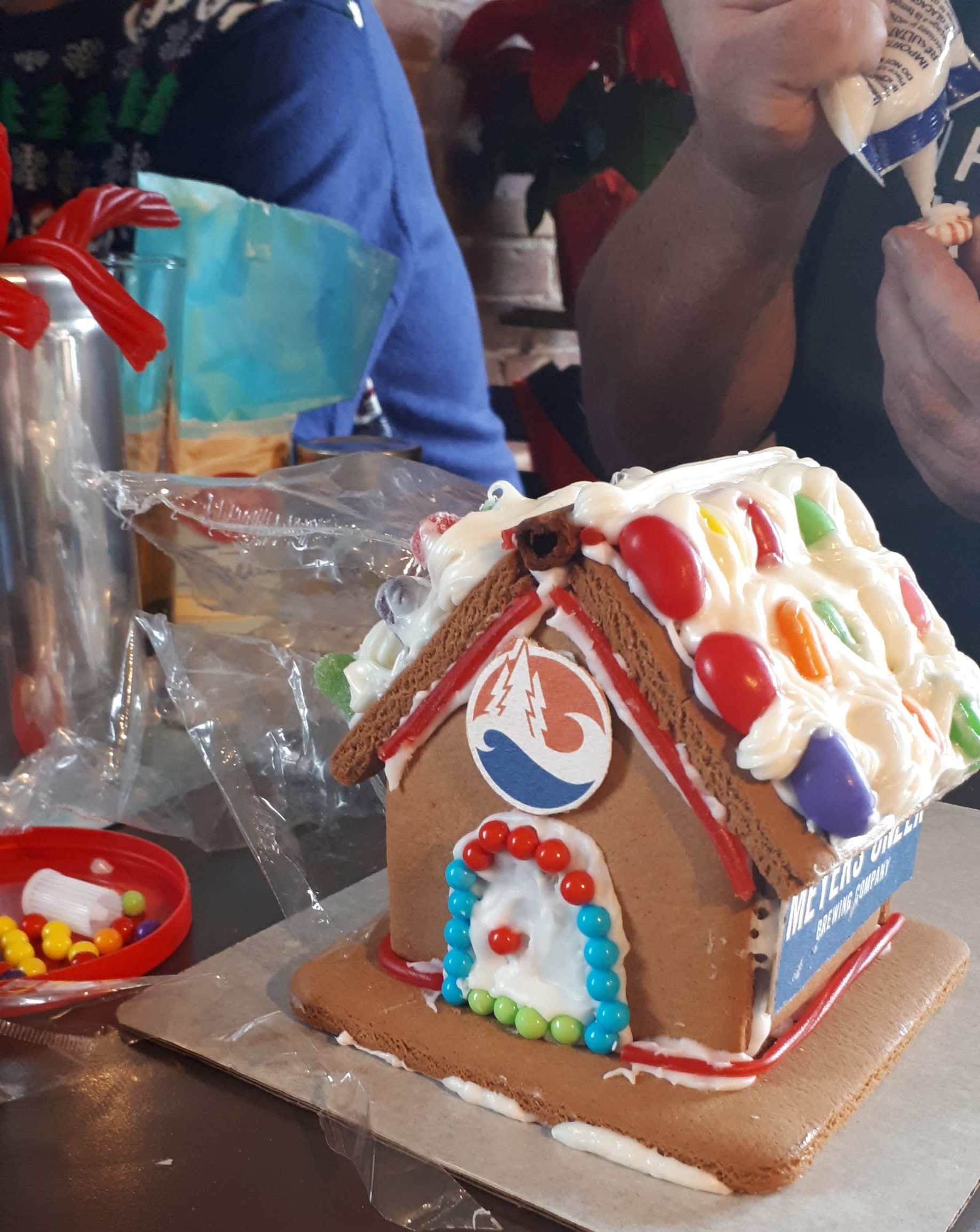 photo of a gingerbread house