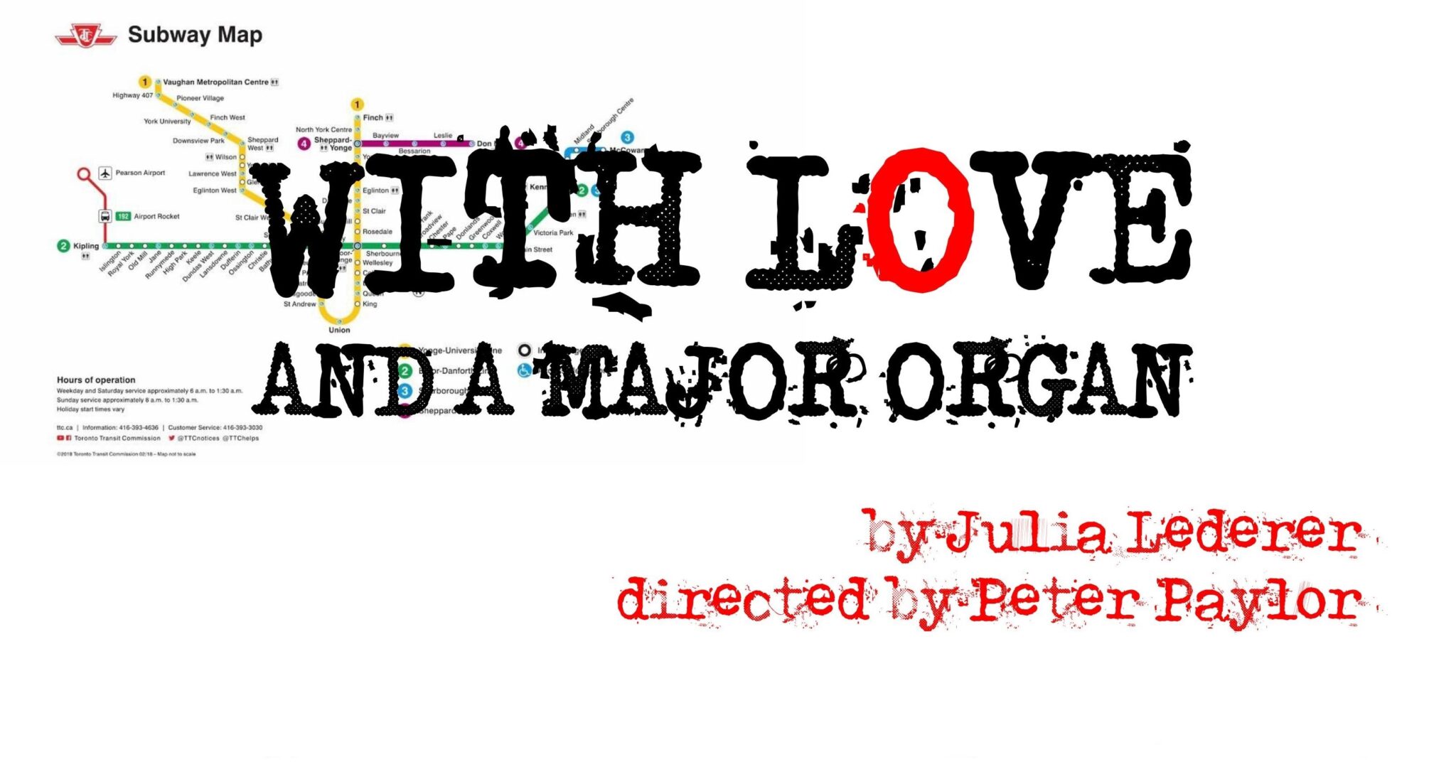 Poster titled "With Love and a Major Organ"