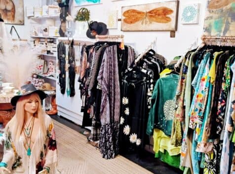 Image of the inside of an artist's shop