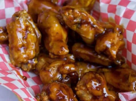 Image of a plate of chicken wings