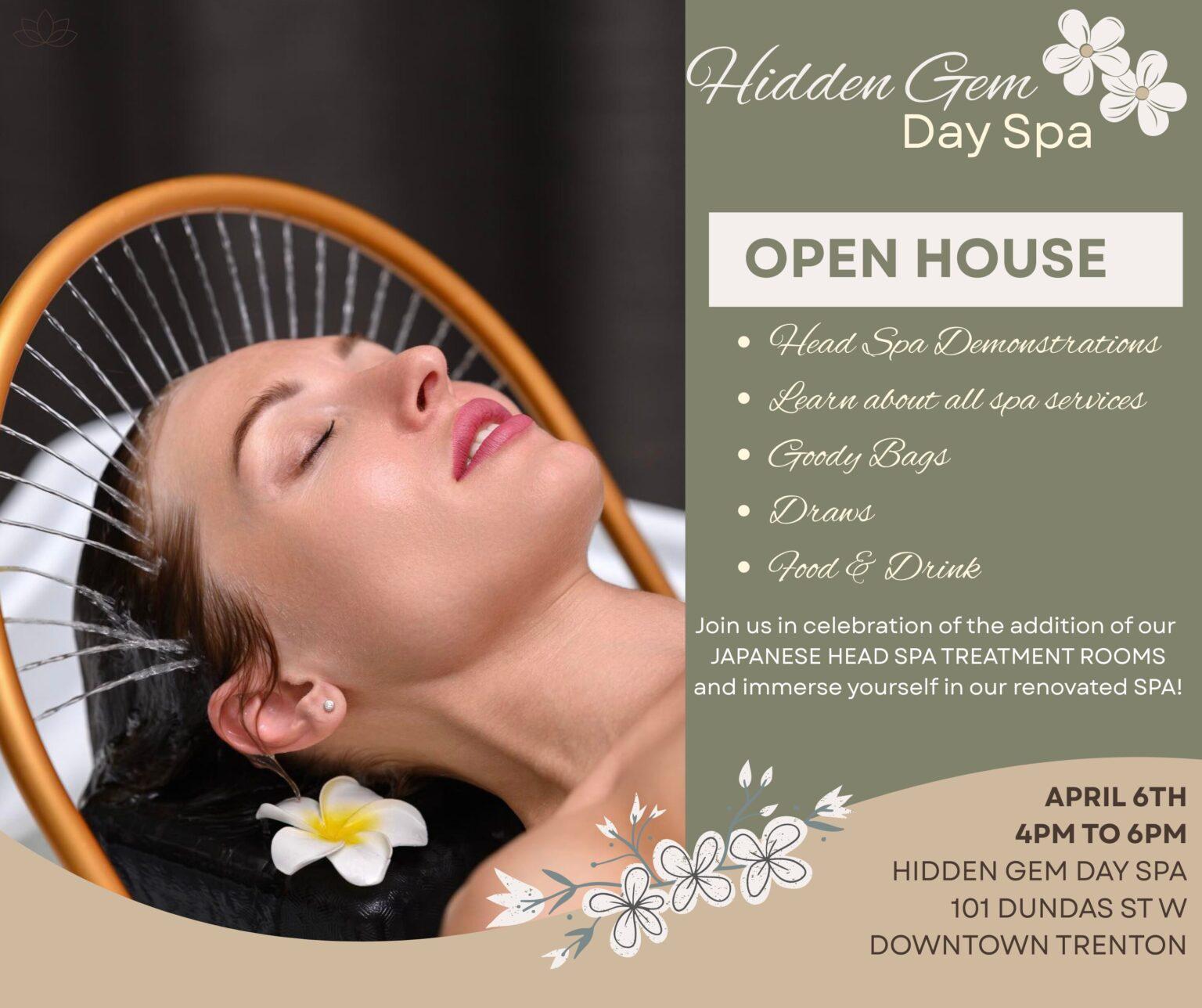 Hidden Gem Day Spa Grand Opening/Open House - Bay of Quinte Region