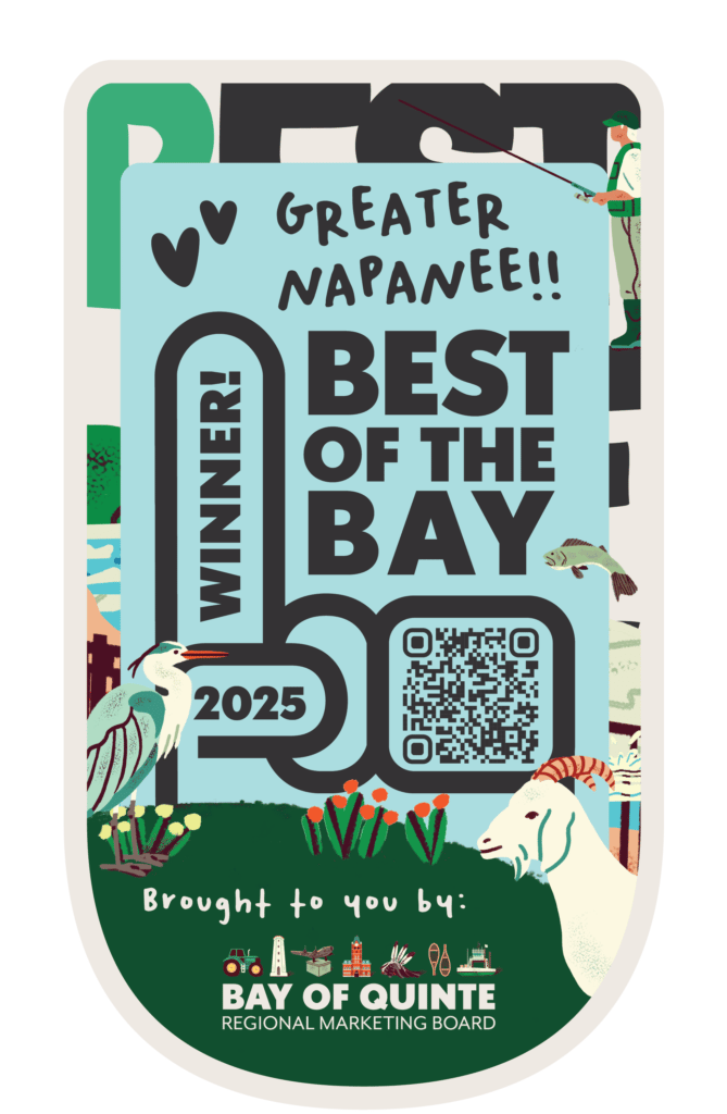 Best of the Bay decal artwork with QR code