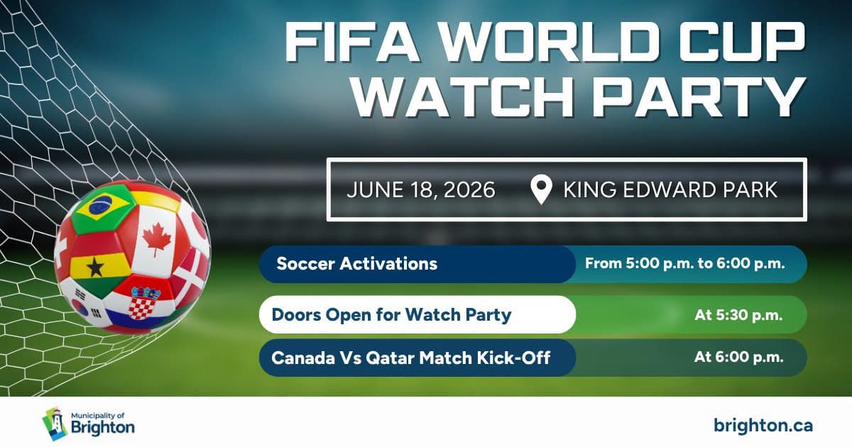 soccer ball in net with text