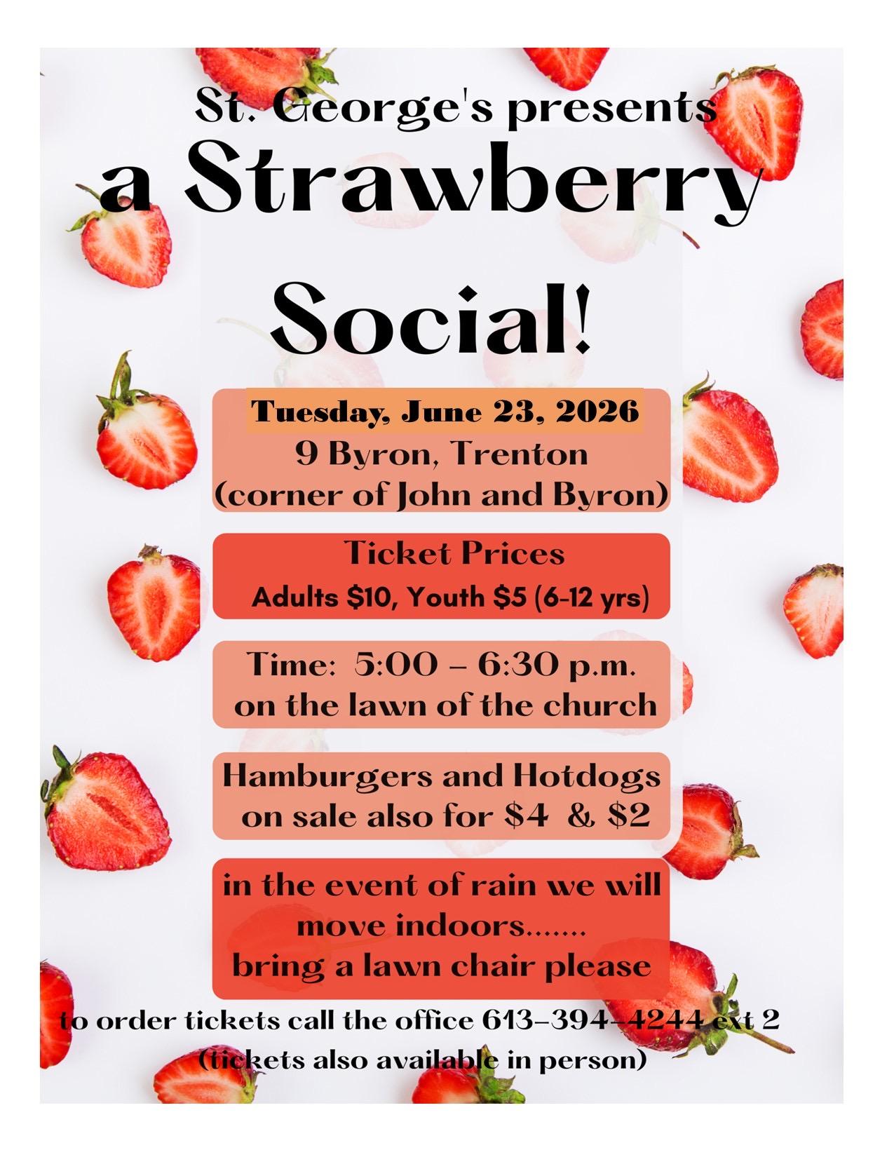 strawberry social graphic with strawberries