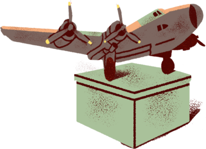 illustration of a canadian military airplane